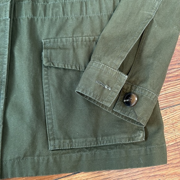 Utility Army Green Cargo Jacket - Picture 2 of 8